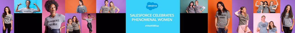 tony_prophet's tweet photo. Monday Salesforce celebrates #PhenomenalWomen - #WeWillRise 🌎 https://t.co/lVJPA5HPbl