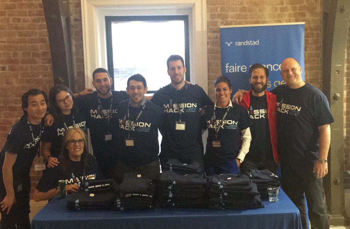 RandstadCanada's tweet photo. Come meet our amazing Randstad #recruiters this week at #missionhack2018 #hackathon @intactinsurance @notman https://t.co/kV5QPfEi1o