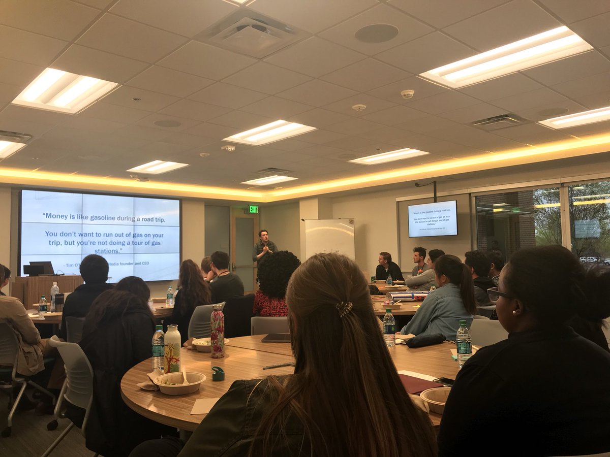 Hearing from <a href="/elliottsadams/">elliottsadams</a> on Day 1 of <a href="/StartupWkndOU/">Startup Weekend OU</a>. Pitches are up next! #swou2018