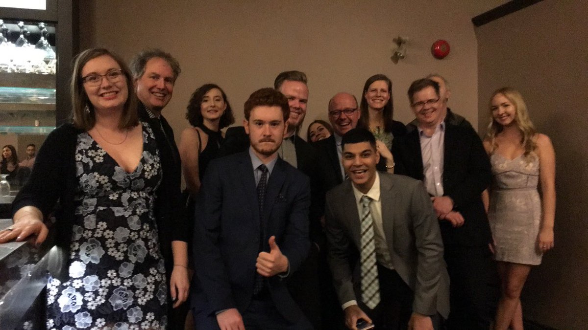 huronuni's tweet photo. Squad goals at #gradbanquet. Thank you to our unbelievably dedicated, courageous, enthusiastic and talented students, faculty and staff - you are the heart of Huron! https://t.co/TxVV6hvJPC