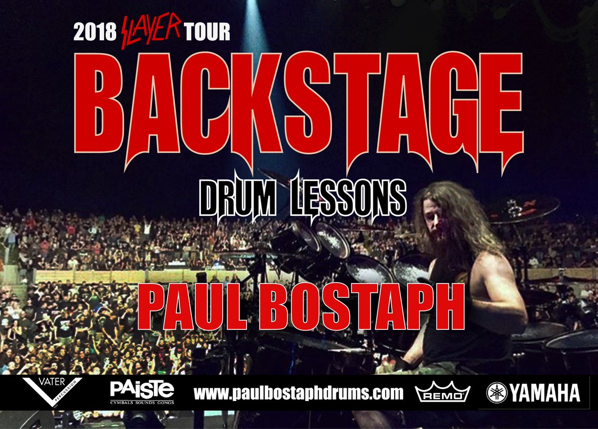 I am so excited to be offering this unique experience to SLAYER fans and drummers.