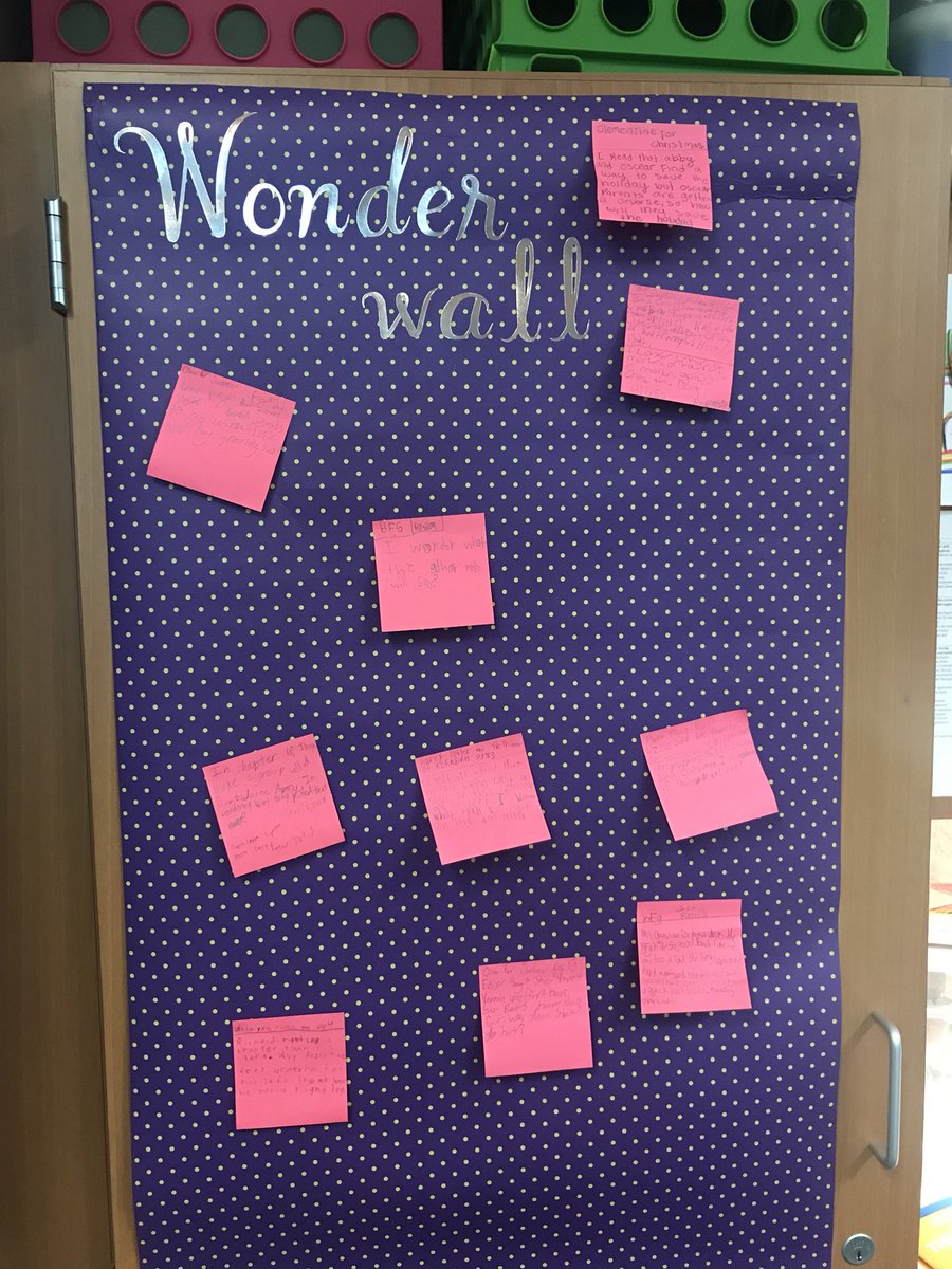 BrittMartinSMS's tweet photo. Our wonder wall was filled today with thoughtful questions we still had after reading to self. https://t.co/QpjQO5GxiH