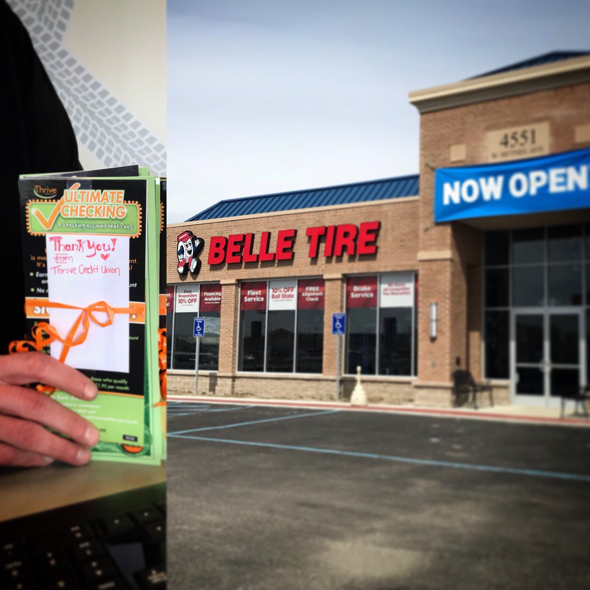 Welcoming the new local business, Belle Tire, to the Bethel area! We hope you enjoy the gift cards to <a href="/Concannons620/">Concannons Bakery</a> &amp; stop by to say hi to your neighbors at Thrive.