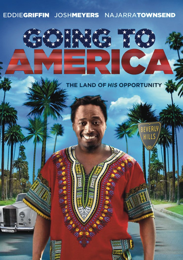 DaveVescio's tweet photo. Let's play the movie poster game! Here's two posters for my @SonyPictures movie #GoingToAmerica. Which one is your favorite? https://t.co/eSjCPCQ3ue