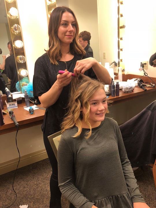 KosairForKids's tweet photo. Kids Club member, Laiken recently walked the runway with @1023jackfm’s @SarahJordanFM at the @KyDerbyFestival @Macys #Spring #Fashion Show. While walking the runway she talked about her involvement with Kosair, including her latest project the #High5Club. 
📷: @J_MichaelsSalon https://t.co/qmXQoDggYE