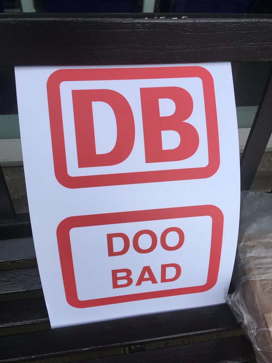 RMTNRC's tweet photo. Message to Deutsche Bahn running the Arriva Rail North franchise couldn't be clearer. Great people of the North don't want to say auf wiedersehen to guards. We've told DB that DOO is Bad. It's time they listened. Enter genuine tripartite talks with RMT / DfT. #NoDOO https://t.co/FPfgr8SIL8