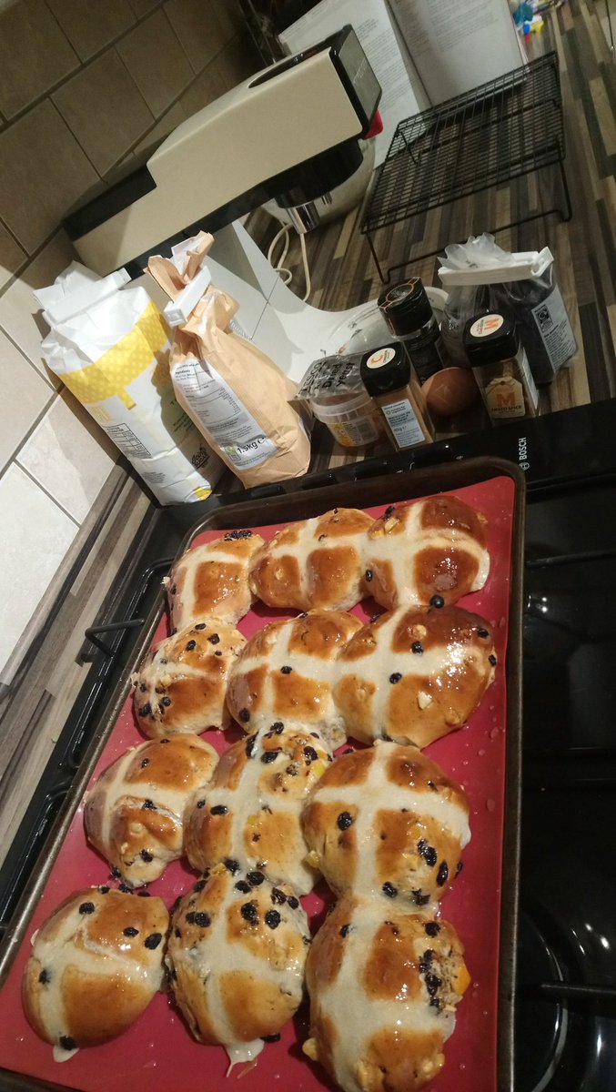 WoBoG1's tweet photo. Friday night baking
Hot cross buns for tomorrow's all day board game fest
See you tomorrow, WoBoGgers!
#WoBoG #boardgames #boardgamesandbaking #WeekendWoBoG #alldayboardgaming https://t.co/UDBlbUGUoD
