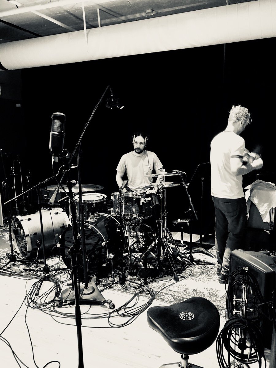 Gettin er dialed 🥁 @kellyvalerius #recordingstudio #recording #drums #drummer #party