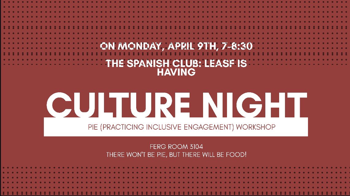 UA_LEASF's tweet photo. Come to our PIE workshop on Monday night!!! https://t.co/8rZl7ZSEol