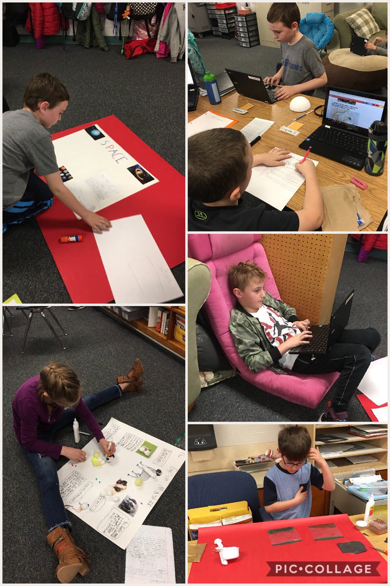 MrsOac's tweet photo. @OacSchool Mrs. Colvin’s students have been very busy working on their “genius hour” projects! 📚🤔💡🔍📝👩🏼‍💻👨🏻‍💻 https://t.co/Pln8PifJrG