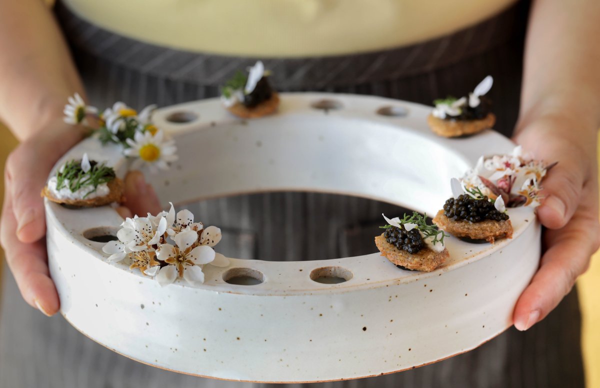 jordanwinery's tweet photo. Our new spring pairings are here. Try this polenta cake and caviar recipe that pairs wonderfully with Jordan Chardonnay: https://t.co/oRdhqGigNU. https://t.co/U9U15QDYOV