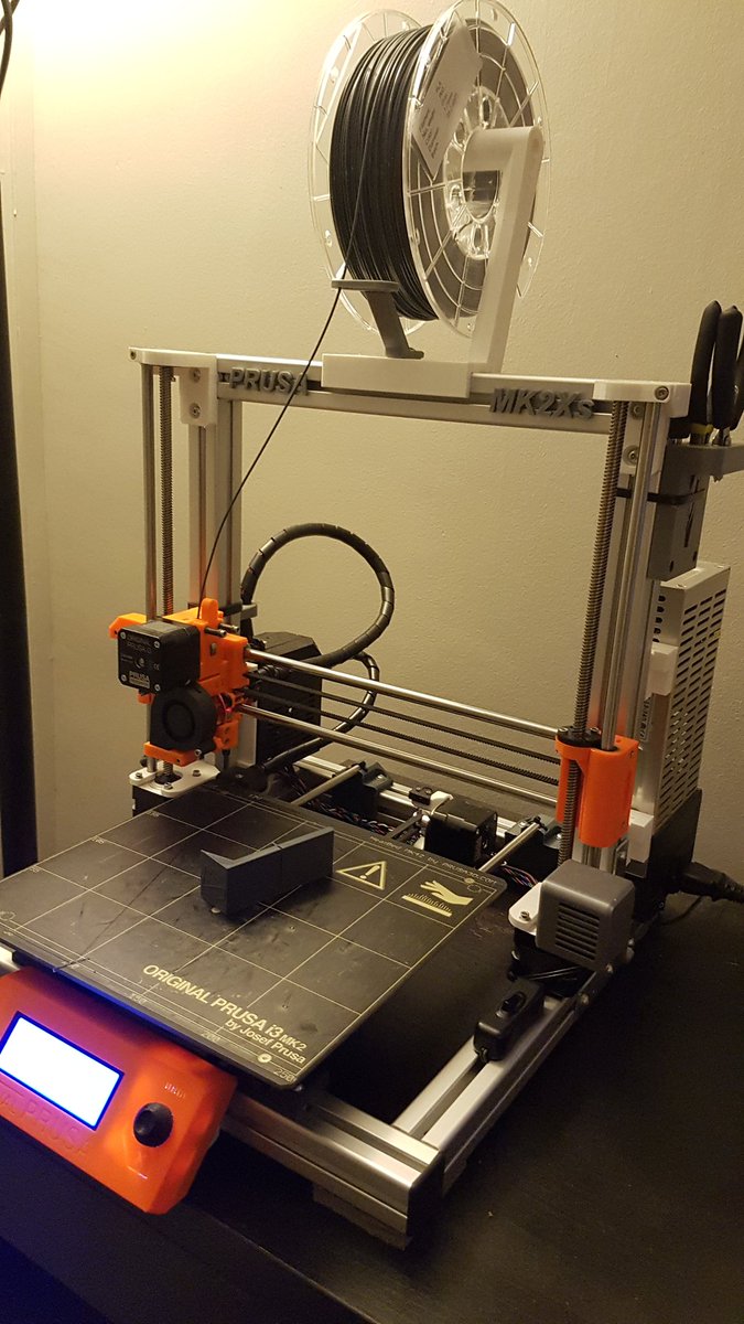 adiemoore1's tweet photo. Just finished the ghosting test from @makersmuse on my modified #prusaMK2s  came out pretty well me thinks. https://t.co/GVXLCkNMVj