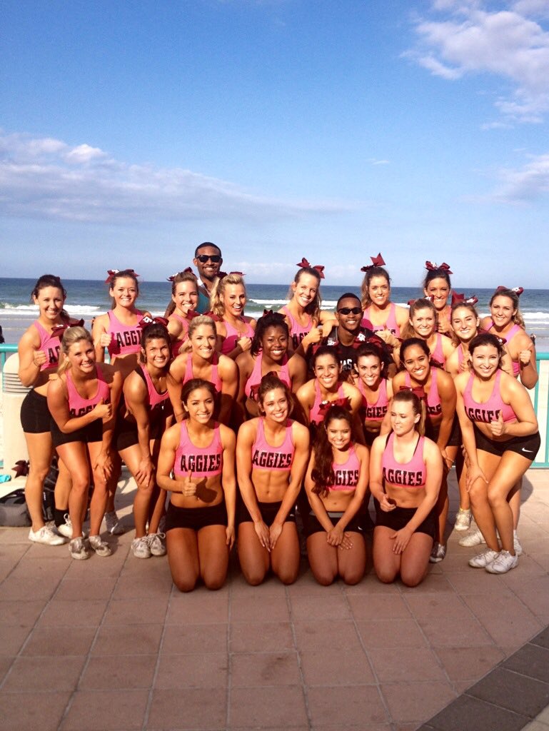 Haley1Graves2's tweet photo. For all of us who left blood, sweat and tears on the mat, you finally did it for us all! Congrats to @TAMUCheerSquad for winning Nationals ❤️👏 #PMRTME https://t.co/8bVj9gSwD2
