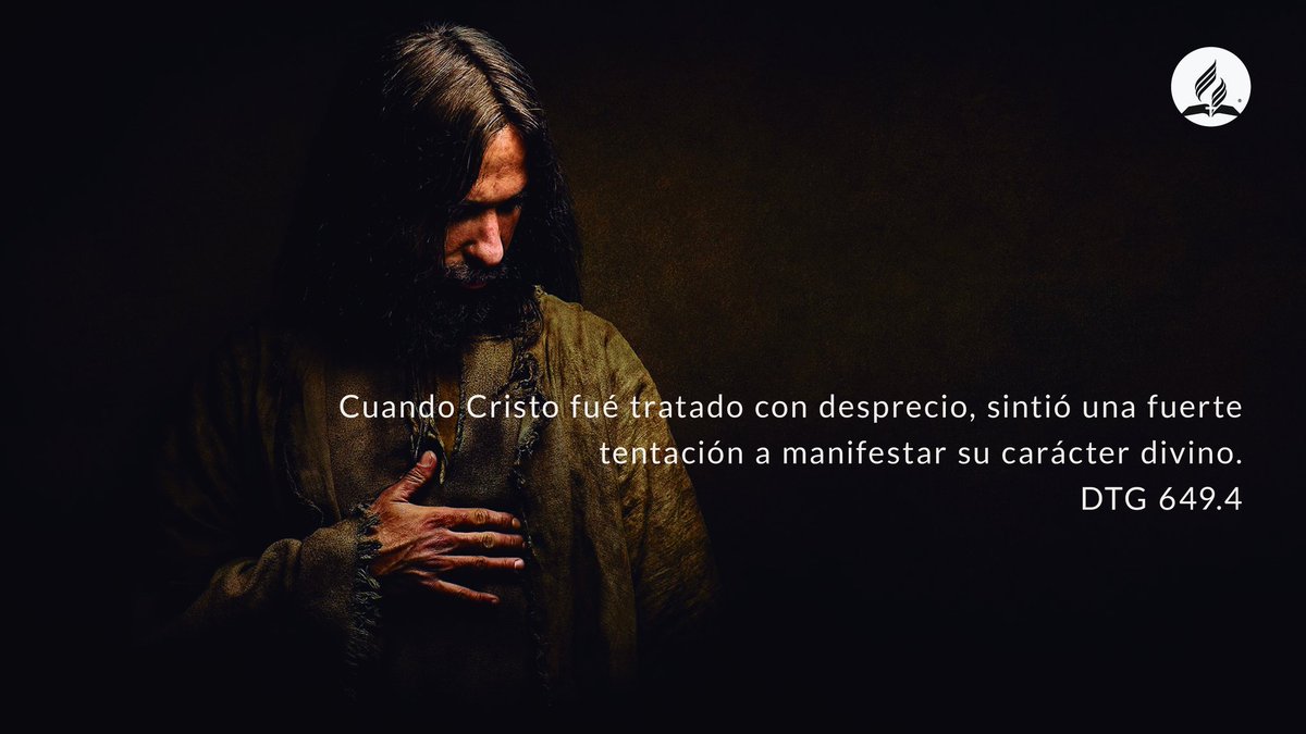 EspProfUA's tweet photo. Por una palabra, por una mirada, podía obligar a sus perseguidores a confesar que era Señor de reyes y gobernantes, sacerdotes y templo. Pero le incumbía la tarea difícil de mantenerse en la posición que había elegido como uno con la humanidad.
DTG. 649

@pastortedwilson https://t.co/LfdRoIFwnc
