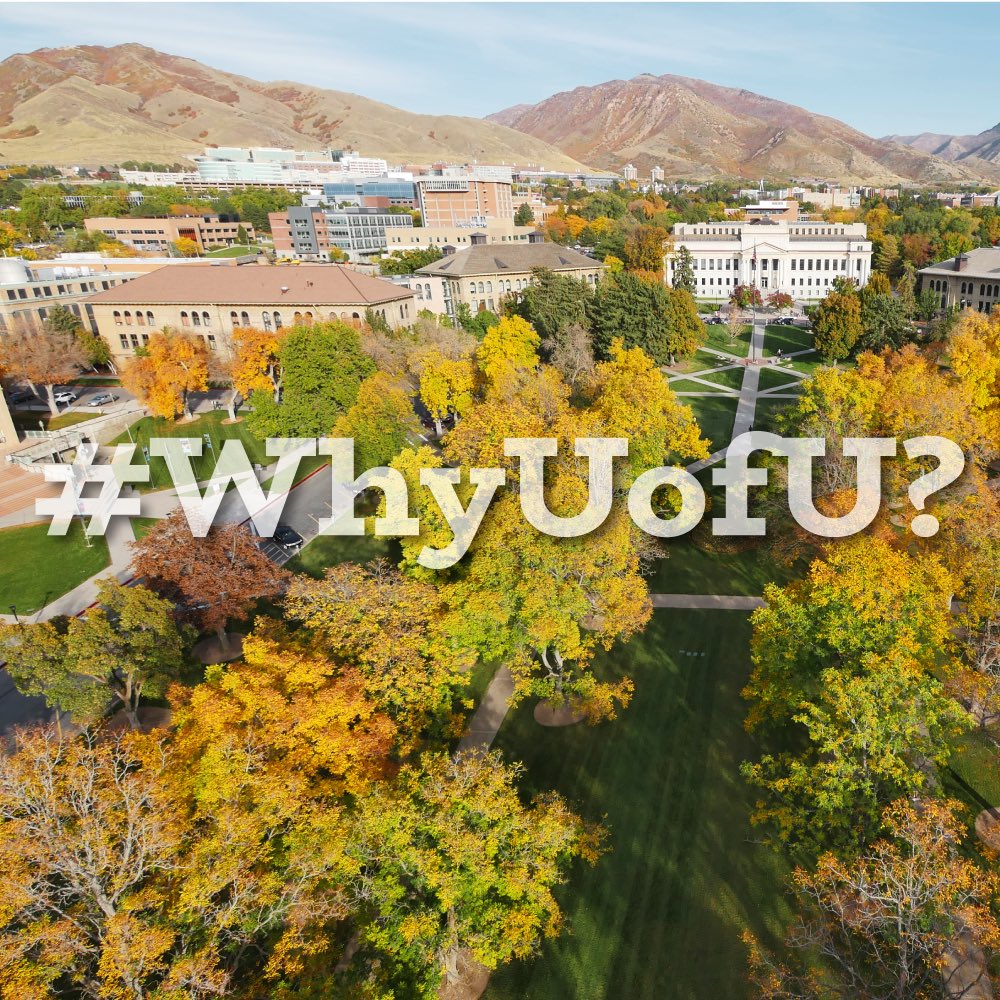 USHECounselor's tweet photo. #WhyUofU "To live & study in a place that combines two, beautifully rich, divergent topography’s of an urban landscape set against a majestic mountain range—provides students a singular experience that allows them to grow both academically & personally."
https://t.co/7GBDuczjTT https://t.co/81FVmIKYx7