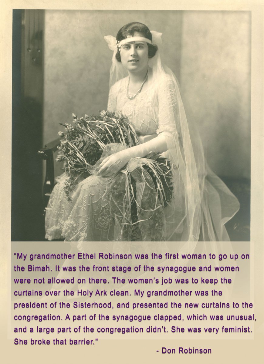 FamPicInstitute's tweet photo. "My #grandmother is the first woman to go up on the #Bimah…She was very, very #feminist…She broke that barrier." - Beth Robinson &amp; Don Robinson 

Share a photo. Share a Story. #1World1Family https://t.co/XRiEvT5C6k