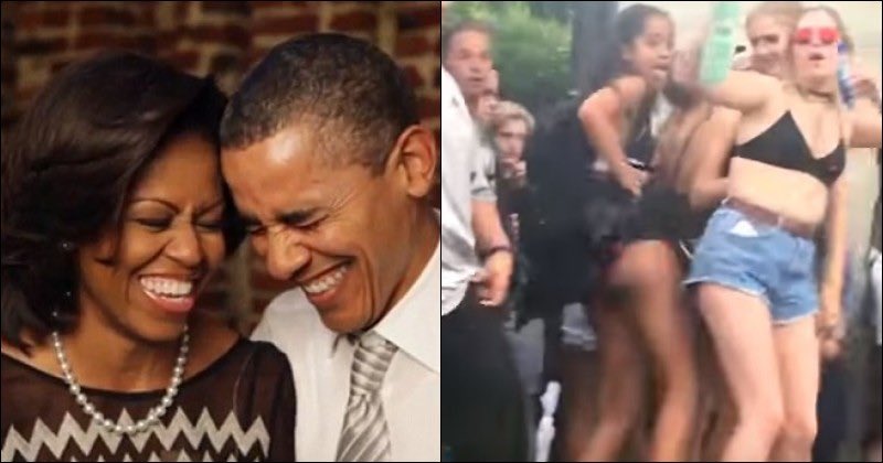 Barack obama caught watching katy perry's butt