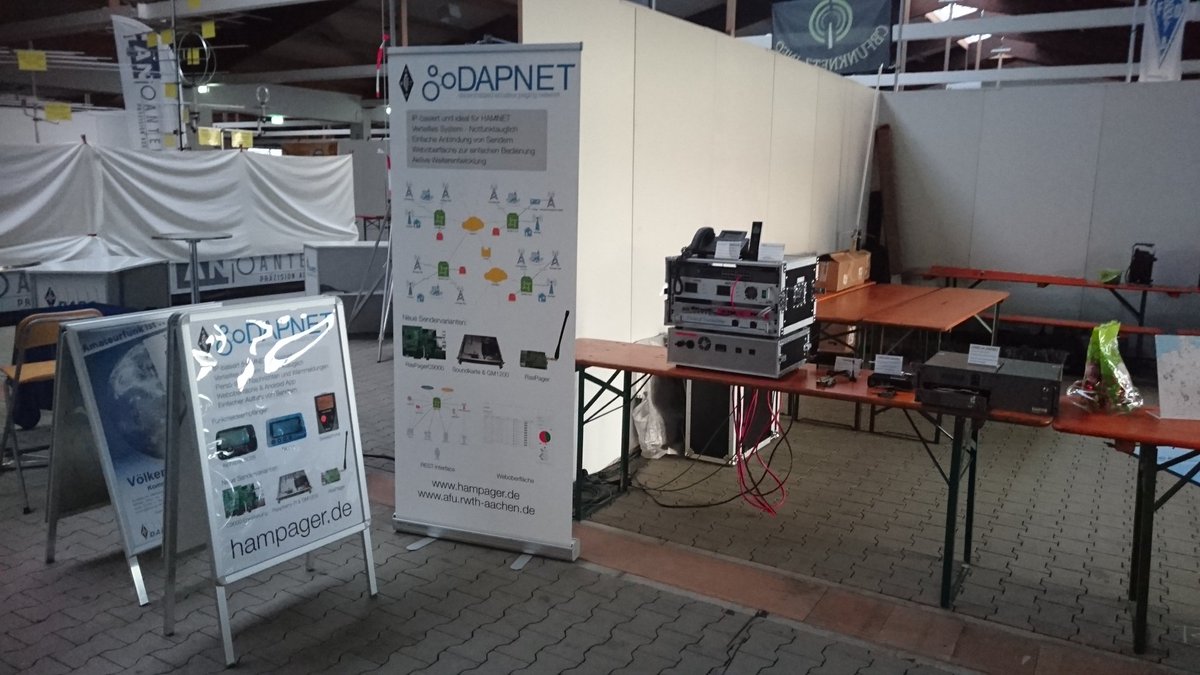 Everything prepared for the #dapnet presentation at the Funk.Tag in Kassel
