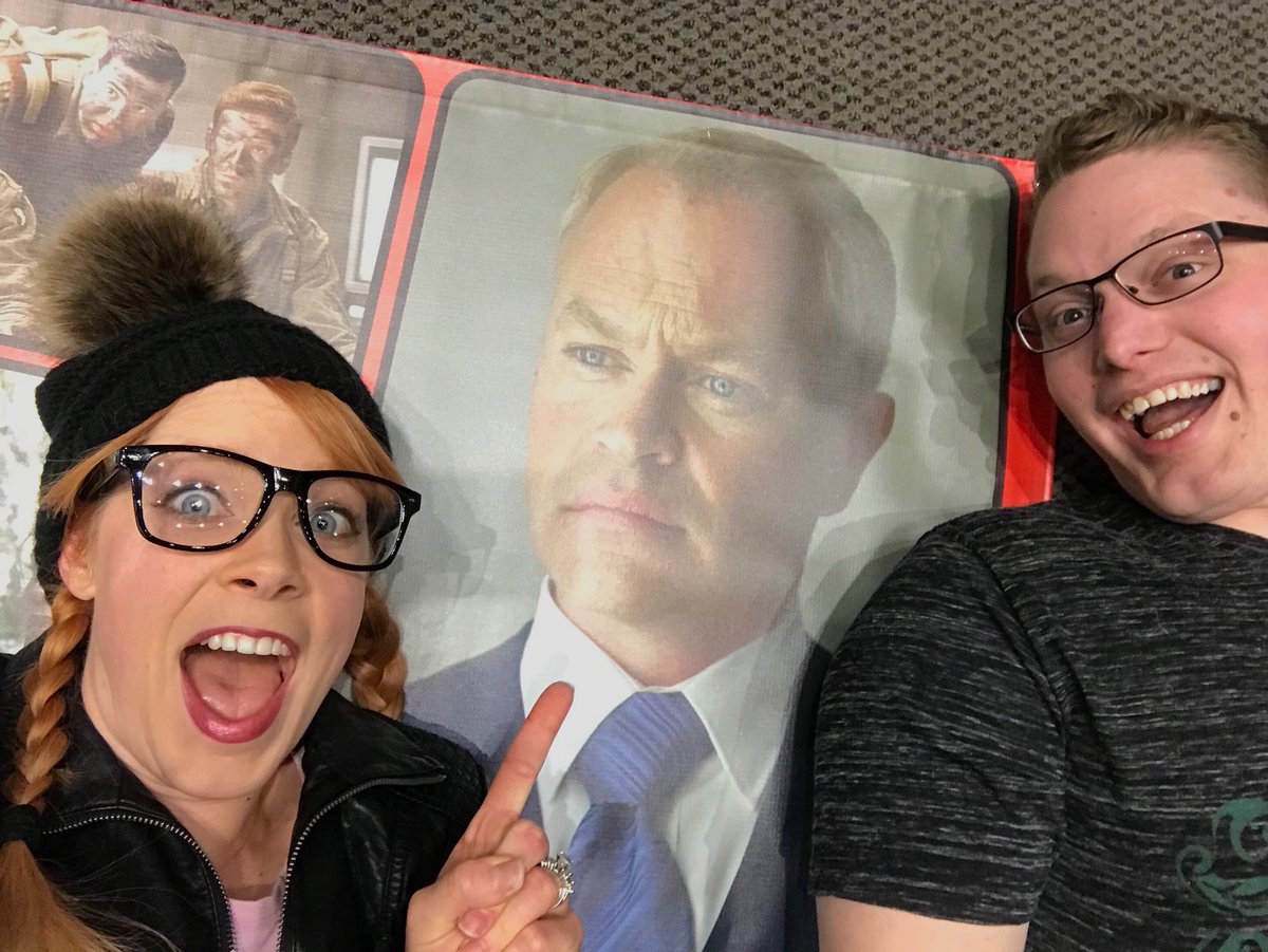 LifeWithKuri's tweet photo. Helping setup for #StealthCon. We’re maybe a little too excited for the weekend 😁
#nealmcdonough #fortheburg #damiendarhk #legendsoftomorrow #red2 https://t.co/2q1BcY4UsV