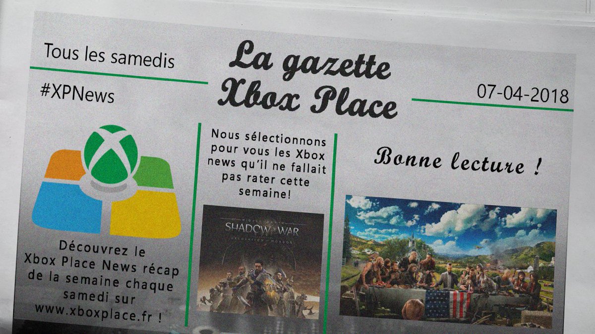 XboxPlace's tweet photo. Attention, le numéro 9 de la Gazette #XboxPlace vient juste de sortir du four ! Chopez votre tasse de café et c'est parti ! 🥐☕ ➡ https://t.co/09N9mD3nsn

Bon week-end à tous ! https://t.co/5a9AhS6MjG