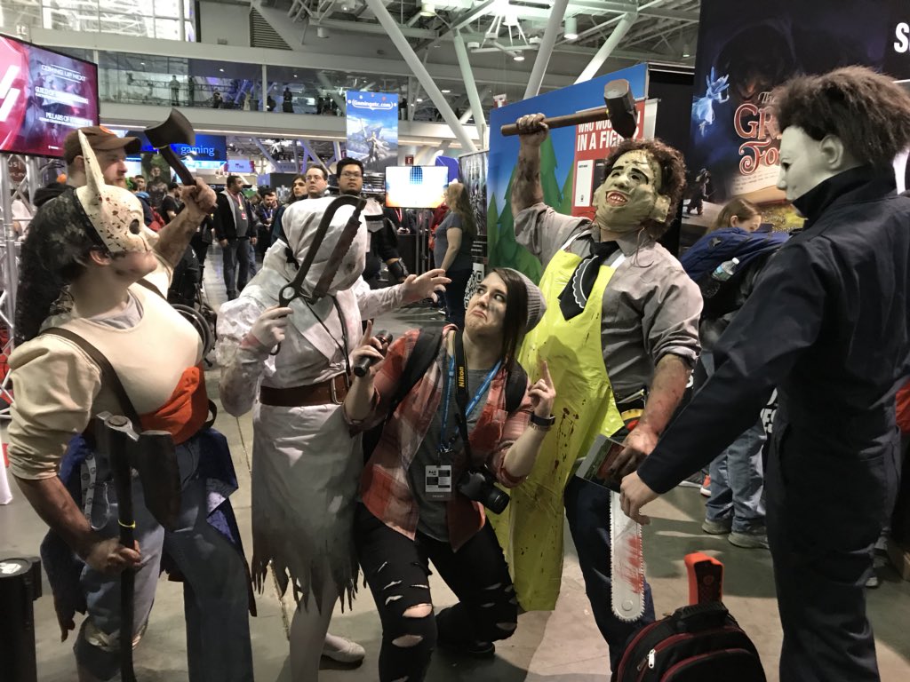 DeadbyDaylight's tweet photo. Closing up on day 2 at #PaxEast2018 Thanks to all the fans and new players that came by the #Deadbydaylight booth! https://t.co/RajnbuUNyJ