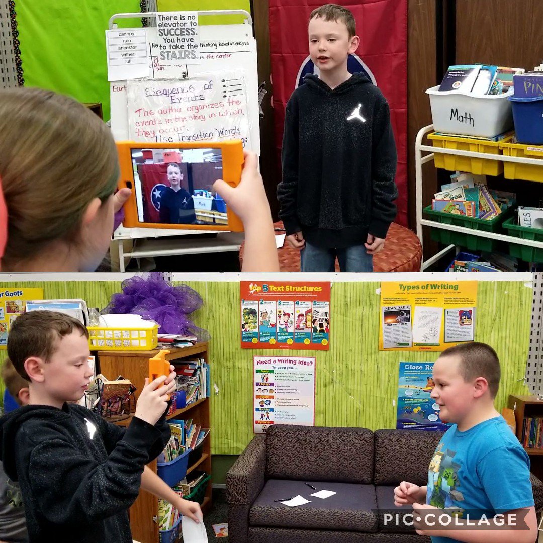 jblanton3jes's tweet photo. We made vocabulary more exciting and easier to recall by creating videos using @MarzanoResearch strategies. #makelearningfun @JES_tigers @Kimberhalliburt https://t.co/jrvLVDiIFA