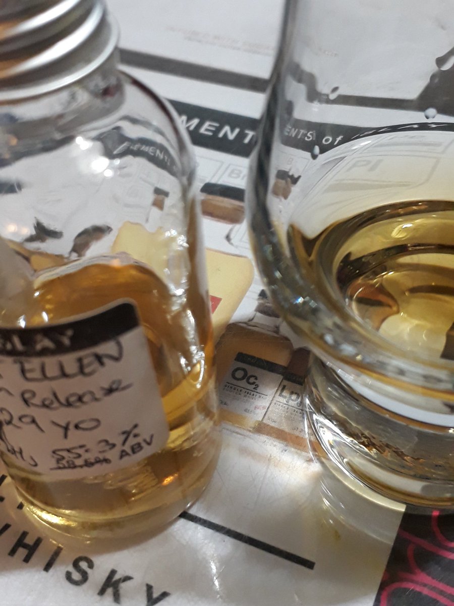 4/4 showstopper this one from <a href="/ElementsOfIslay/">Elements of Islay</a> <a href="/PortEllenWhisky/">Port Ellen Whisky</a> oh what a #dram. Intense flavours. Plenty character.  I'll have sweet dreams tonight after all these beautiful drams. Good night all. #peat #SweetDreams