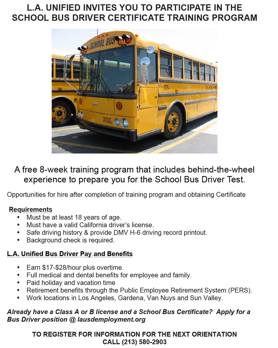 bus driver for L.A. Unified 
