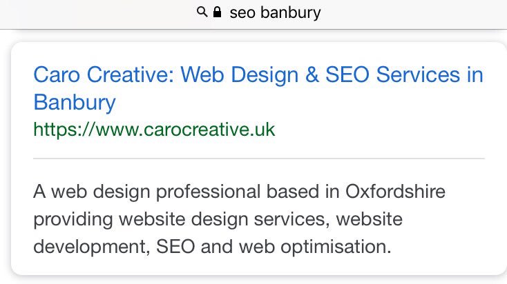 carocreativeuk's tweet photo. Need to improve the SEO for your website? We know how to get results. Do a Google search for "SEO Banbury" to find us 1st, 2nd and 3rd on page 1 😬👍🏻🏅🥈🥉

If we can do it for our business... we can do it for yours :) #seo #banbury #webdesignbanbury https://t.co/ZiOrhWX4Uf