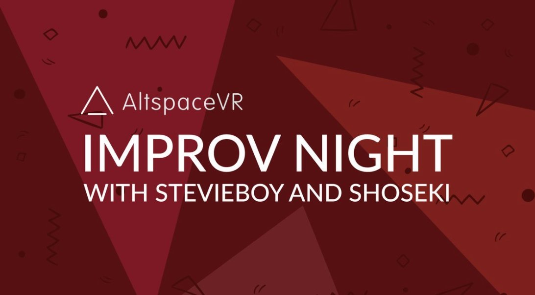 AltspaceVR's tweet photo. Come by for laughs, weird stories, madness and most importantly, fun! RSVP > https://t.co/bWOnyaBjrW April 7th @ 4PM PT 🎺 https://t.co/pi5FiJRftm