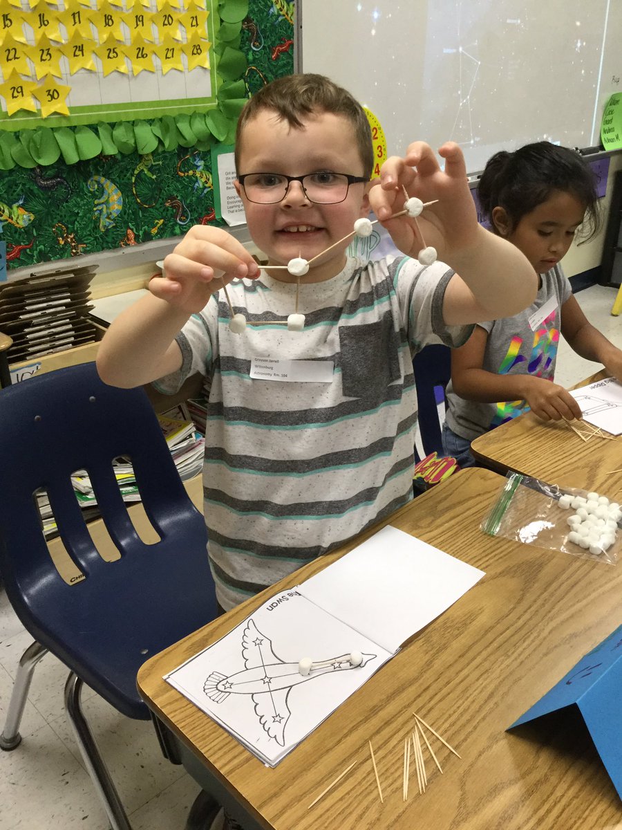 ticain84's tweet photo. Check out the Astronomy Club at work building constellations out of marshmallows! 
#NorthsideU @hachienorthside https://t.co/sAi0G3tIkP