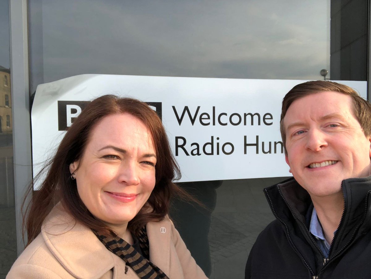 HullsGinLady's tweet photo. No autographs, please. Had my 15 minutes of fame on the  BBC Radio Humberside Breakfast Show this morning talking about our new gin project #Hothams #HullsFirstGin #HullGinSchool  #KintonCheeks https://t.co/6i38d0gmOG