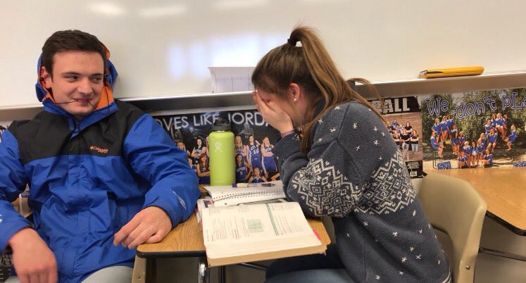 justine_roe's tweet photo. Happy birthday @schaaf_jared!! I really miss crying everyday in math because I can’t handle the duo 😂 lets have a reunion soon! Hope you have a super great day 😊 #gobortles https://t.co/6f4fPUilMr