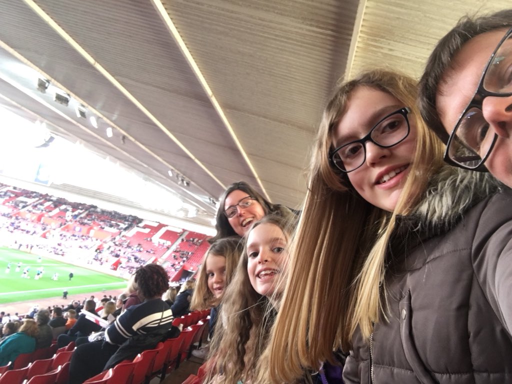 okaymitchell's tweet image. First football match for our girls- come on @lionesses #lionesses