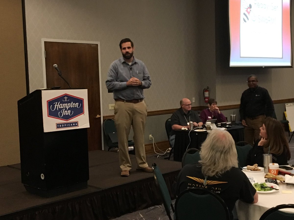 ReadySetSWaRM's tweet photo. Awesome words by Caleb Cage, @NVEmergencyMgmt Chief and Homeland Security Advisor, at #ReadySetSWaRM2018 ! https://t.co/Sb14Bizg37