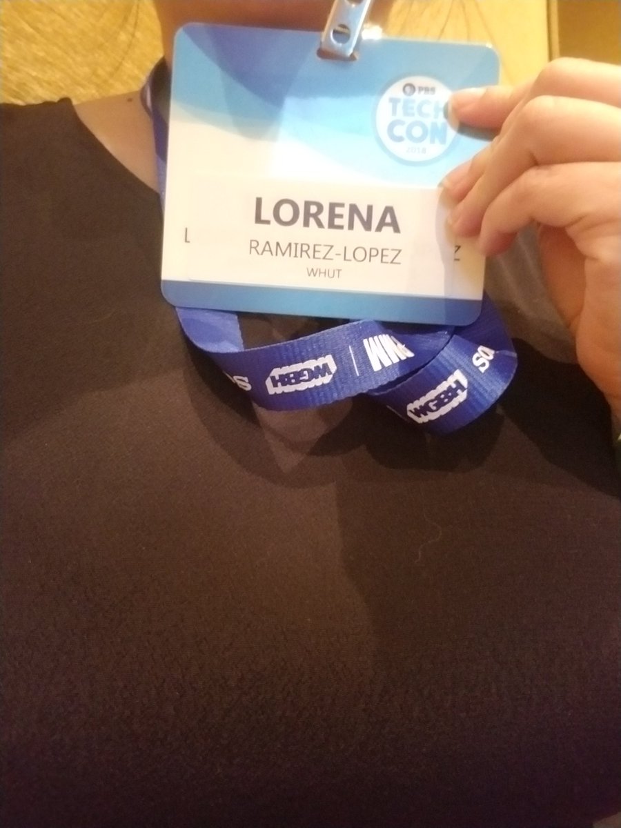 DaleLore's tweet image. Presenter point of view for @amarchivepub session: Future-Proofing Public Media - The AAPB NDSR project at @PBSTechCon #TechCon18 Reppin&apos; @whuttv #whuttv