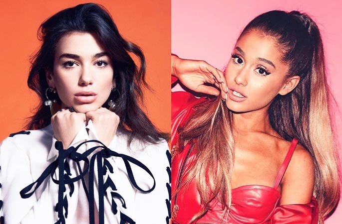 PopCrave's tweet photo. Collaboration between Ariana Grande and Dua Lipa titled “Bad to You” has hit the internet. It is believed to be for Dua Lipa's sophomore album. https://t.co/sBp8ZPzk6w