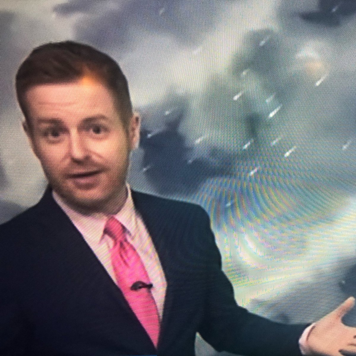 jamesfarrier's tweet photo. It’s the reaction the moment after he says it. He can’t believe it himself. He knows exactly what he’s got himself in to and that Twitter’s about to explode. 
#Schafernaker #riskitforabiscuit https://t.co/BU8oHG5zZN