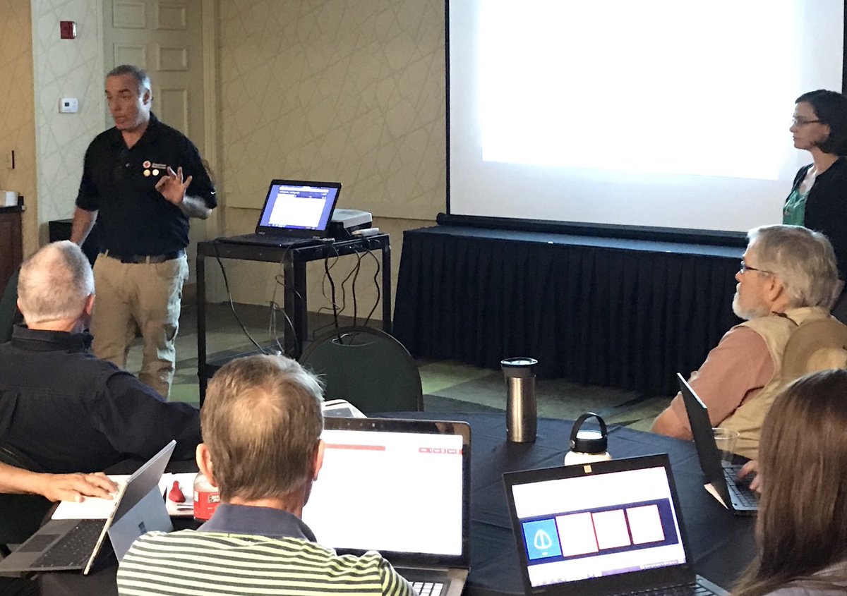 ReadySetSWaRM's tweet photo. @RedCross VP of Disaster Operations & Logistics Brad Kieserman helps lead an Operations Management session highlighting features of RC View and other analytics on Friday during #ReadySetSWaRM2018 https://t.co/AjN1FpVKaG
