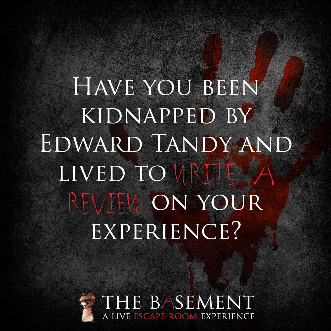 thebasementER's tweet photo. WE WOULD LOVE TO SEE WHAT YOU ESCAPE ROOM ENTHUSIASTS HAVE TO SAY ABOUT YOUR EXPERIENCE! Send over your review site/blog links. Edward Tandy will be choosing some of his favorites to feature on our social media. 💀✍🏼💻 #ThingsToDoInLA #ThingToDoInVegas #EscapeRoom #Review https://t.co/mnlKymYxqc
