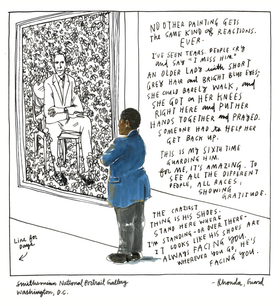 wendymac's tweet photo. Dispatch from DC, and from Rhonda, a guard at the @NPG https://t.co/Lw4i9IlCUt