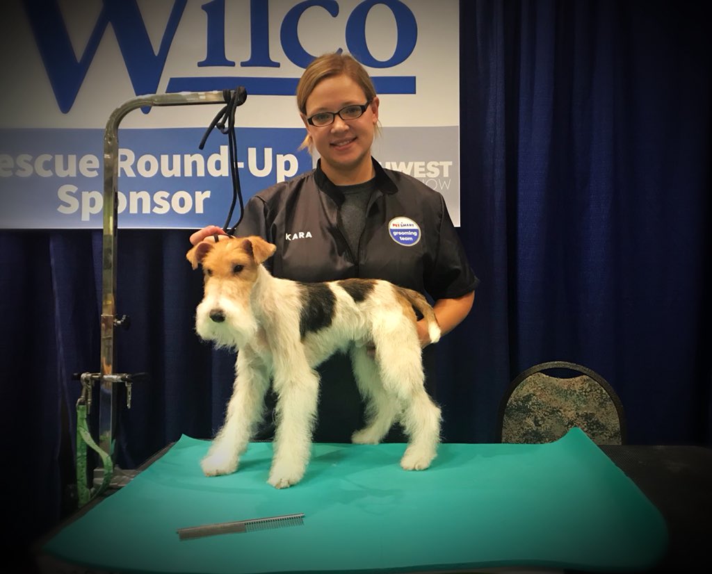 Way to represent the team today at #NorthwestGroomingShow , Kara! #teampetsmart