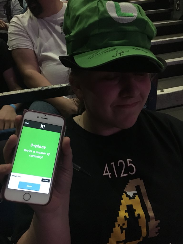 FRC4125's tweet photo. Congratulations Kayla for winning the first PNW Championship Kahoot game! #soproud #omgrobots #PNWFIRST https://t.co/kPuR6hyfyE