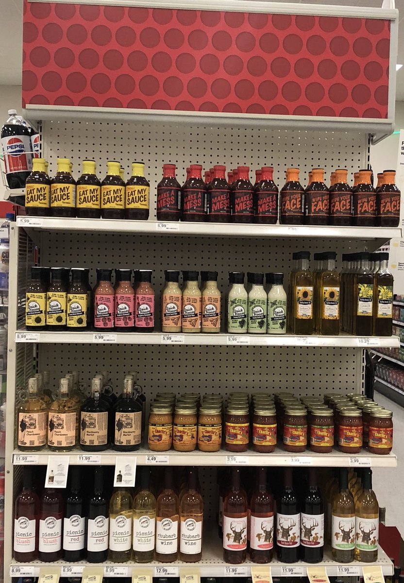 Adding some locally made Indiana products to our selection at the Muncie Target. #IndianaGrown