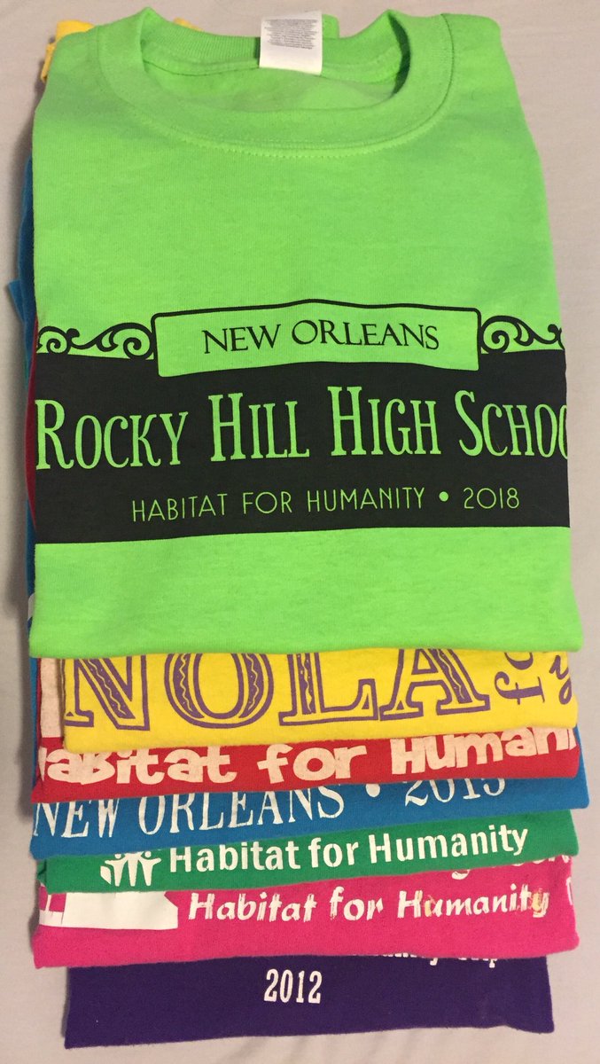 RHHSNOLA's tweet photo. We’re so excited to leave tomorrow for year 11 working with @Habitat_org @HabitatNOLA https://t.co/XA5K4DiXBm