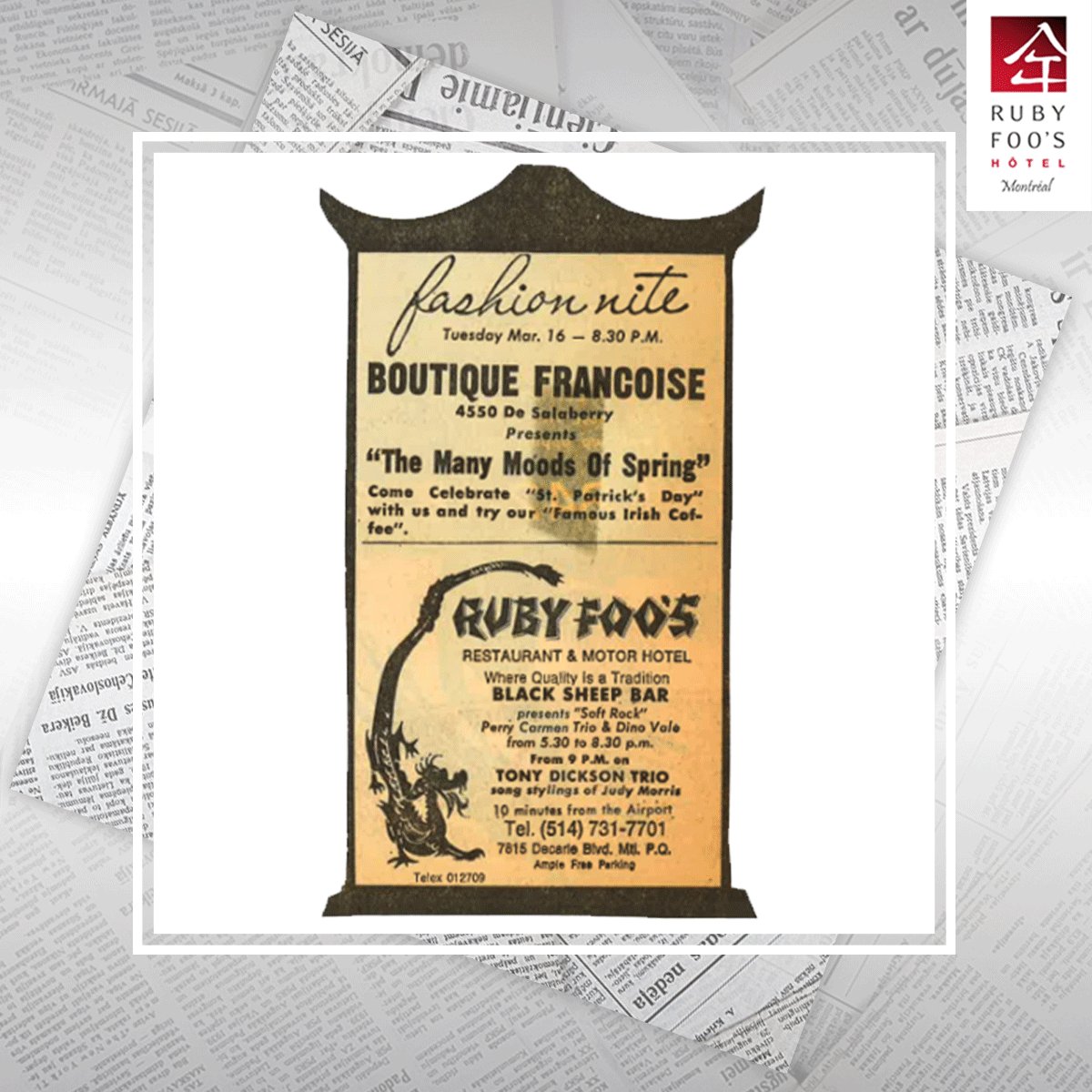HotelRubyFoos's tweet photo. Our look may have changed a bit over the years, but our #commitment is still the same. #Quality is a #tradition at Ruby Foo's! https://t.co/JvGUWH4Gxf