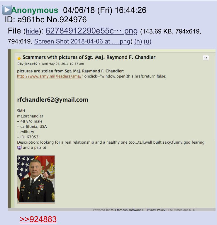 2runtherace's tweet photo. New Q post! 04/06 17:39 An Anon posts a picture of a man with a young girl!  The caption says GM. Q says to look up Ray Chandler and that none (young girls) are safe!! https://t.co/UpdBYcxyzp #QAnin #PedoGate #EpsteinIsland #AprilShowers #AprilThunder @realDonaldTrump https://t.co/h3F8UWgMJu