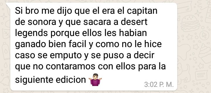 DesertLegends's tweet photo. Que feo que haya gente así @EduardoEI4, gracias a @Ice_CreamCR por avisarnos, la copa mal organizada como mencionó @EduardoEI4 en una conversación en what's app, gente tóxica doble cara, menospreciando gente que quiere crecer con sus ligas. RT y fav. https://t.co/wlp2WWOwi0