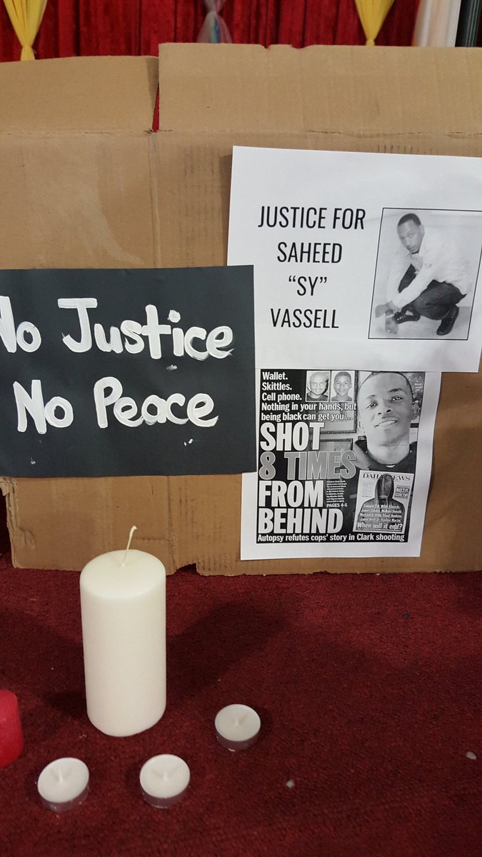 CNY_CANY's tweet photo. End Racism, End police violance, no justice no peace. #BlackLivesMatter #SaheedVassell #StephonClark https://t.co/uiDzWDeVSA