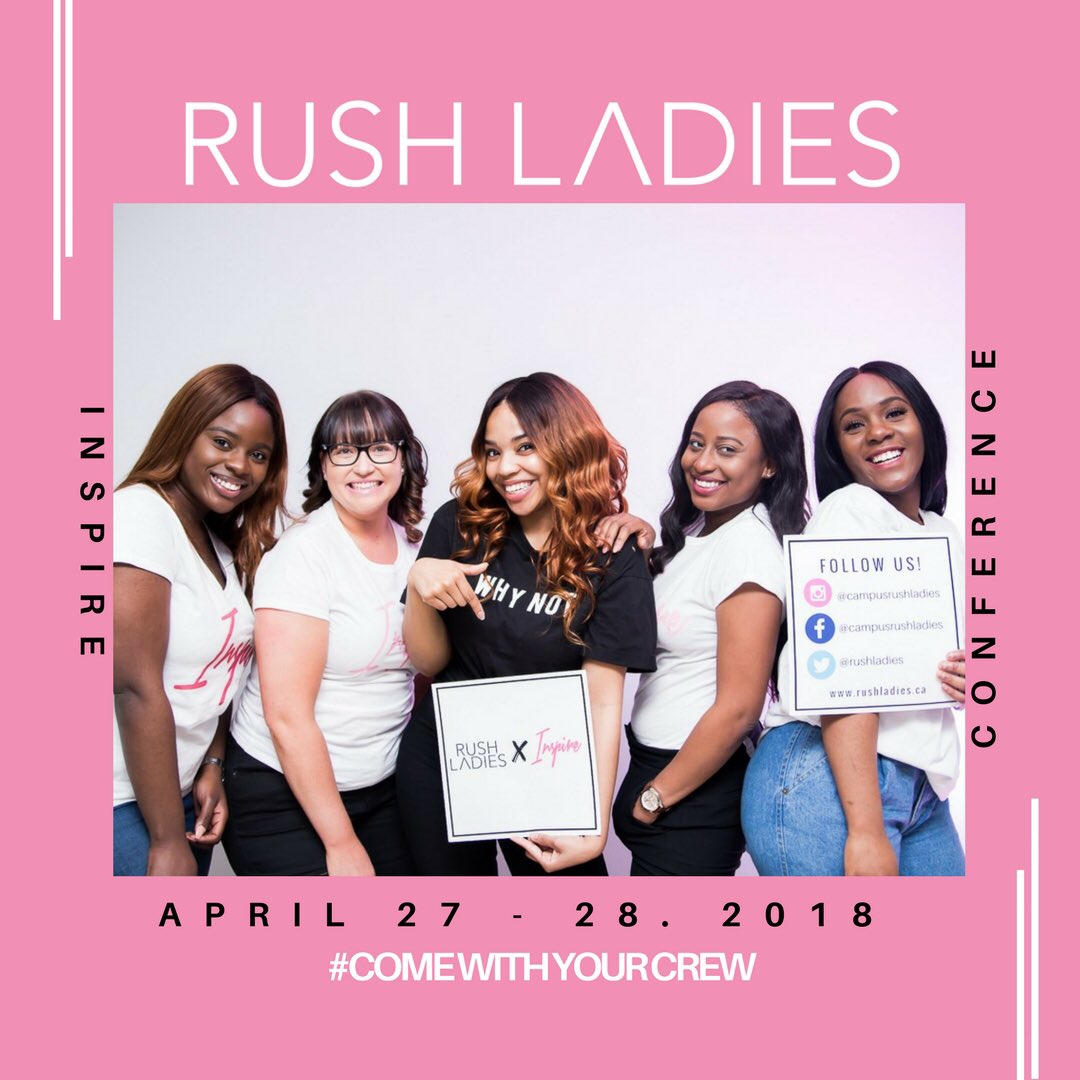 RushLadies's tweet photo. Ladies! Are you and your crew ready for Inspire 2018?! If so, register today @ https://t.co/wXSHsz5MOZ https://t.co/81SlVuctNX